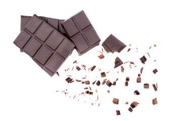 chocolate bar in pieces