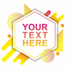 Modern background template with yellow gradation color 