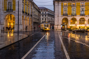 old tram in lisbon