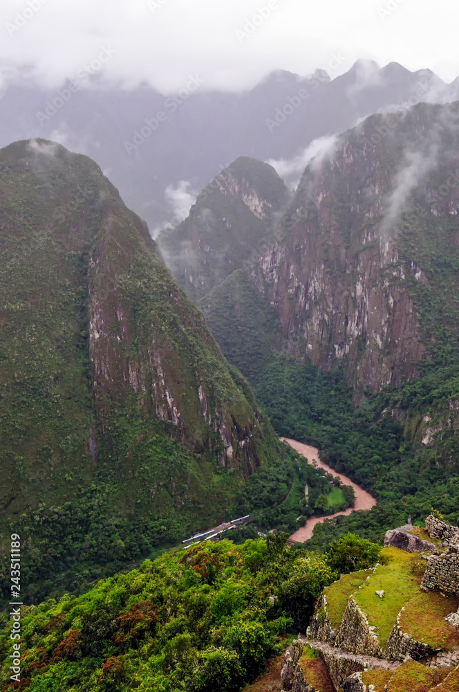 Canvas Prints Urubamba River Below Machu Picchu Peru