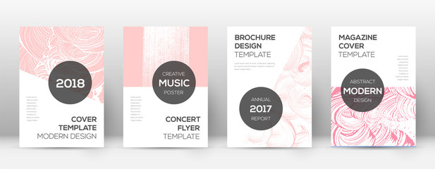 Cover page design template. Modern brochure layout