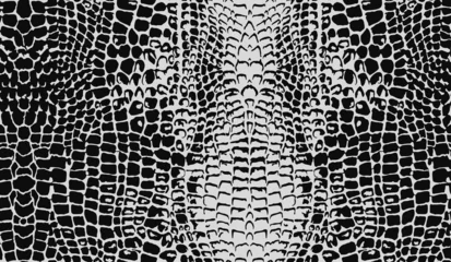 Papier Peint photo Peau animal Motif de peau de crocodile sans couture