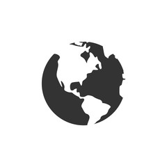 Globe icon graphic design template vector