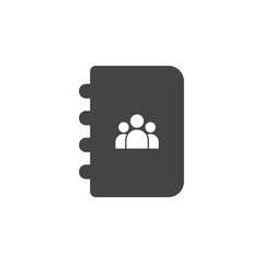 Fototapeta premium Contact book icon graphic design template vector
