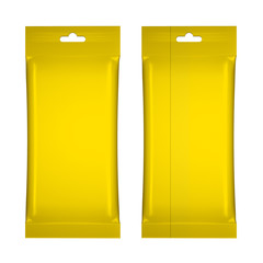 Pillow-pack mockup, front and back