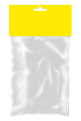 Blank 3D-model with empty colored topper (mockup)