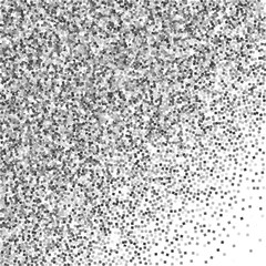 Silver glitter luxury sparkling confetti. Scattere