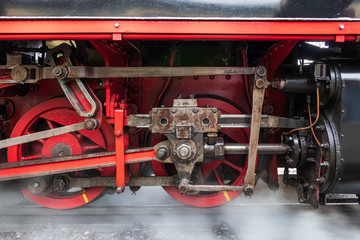 old locomotive at the railway station