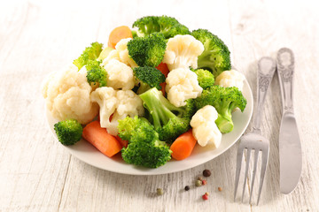 boiled mixed vegetable