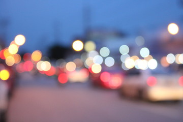 Bokeh from car lights