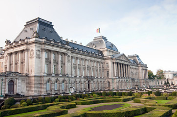 Fototapeta premium The Royal Palace in Brussels of the Belgians, the King's administrative residence and main workplace.