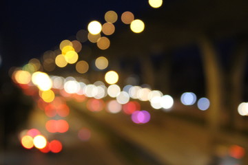 Bokeh from car lights