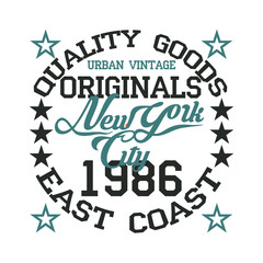 New York typography, t-shirt vintage, design graphic