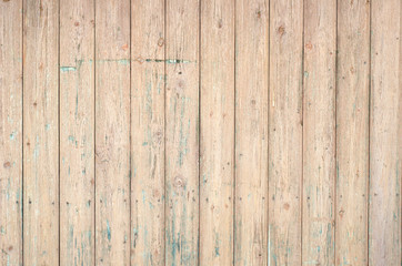Fototapeta na wymiar Texture background of wooden planks covered with old peeling paint