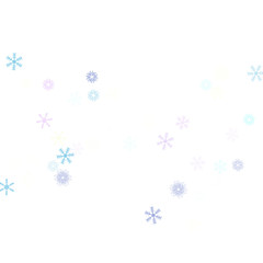 Fototapeta premium Falling down snow confetti, snowflake vector border. Festive winter, Christmas, New Year sale background. Cold weather, winter storm, scatter texture. Hipster snowfall falling snowflakes cool confetti