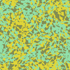 UFO camouflage of various shades of green, blue and yellow colors