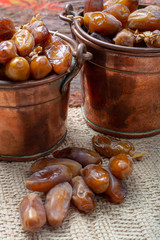 Authentic Tunisian Deglet Nour dried dates with soft honey-like taste