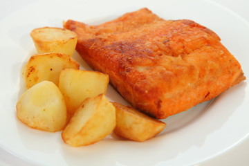 Fish meal with potatoes