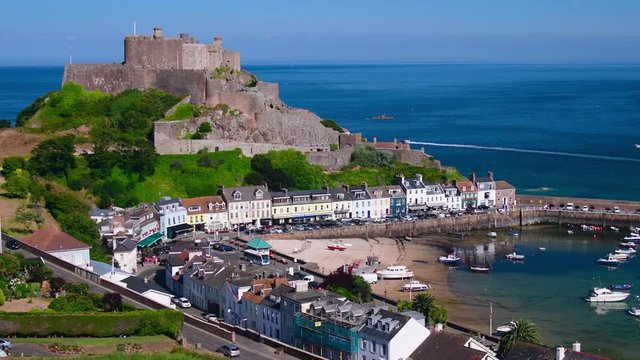 United KIngdom, Channel Islands, Gorey, Mont Orgueil Castle or Gorey Castle