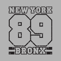 t-shirt New York bronx, the best in the team, basketball printin