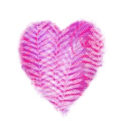 Single Large Watercolor Abstract hand painted HEART for decoration, wedding, romance, Valentine's day, greeting card, poster, invitation, decor design