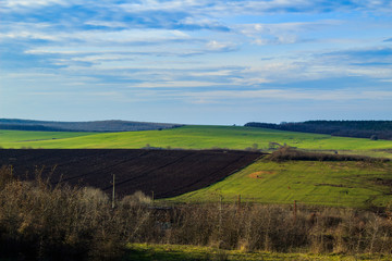 Hills and grassland