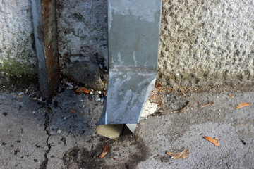 Downspout waterspout rainwater drainage pipe building 