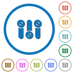 Control panel icons with shadows and outlines © botond1977