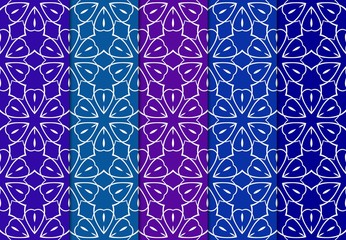 Set of Beautiful Geometric Colorful Ornament. For Print On Fabric, Papper, Design, Scrapbook. Vector Illustration