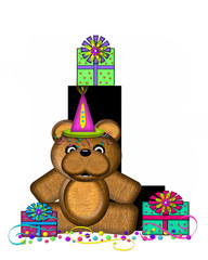 Alphabet Teddy Birthday Surprise L