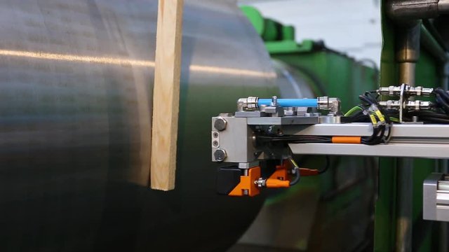 installation of non-destructive quality control of mill rolls using ultrasonic and eddy current testing