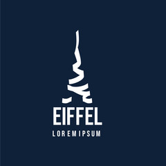 Eiffel Logo Vector Template Design Illustration