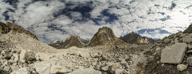 Crédence de cuisine en verre imprimé K2 Trekking in Karakoram