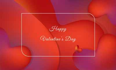 red hearts shade vector background