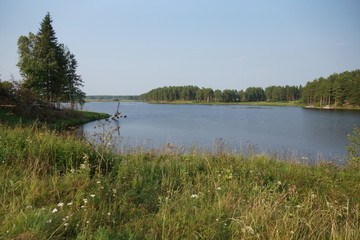 views from the village lake