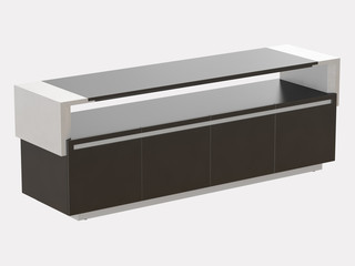 Reception on a white background 3d rendering