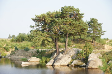 views from the village lake