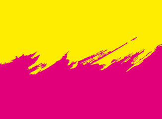pink and yellow paint brush strokes background 