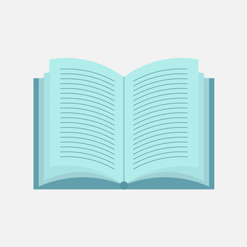 icon open book,flat design, reading books