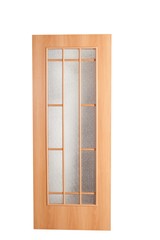 door on a white background, wooden door