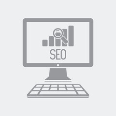 Seo data on computer