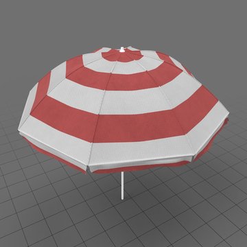 Striped umbrella