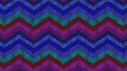 Background with a knitted texture, imitation of wool. Multicolored diverse lines.
