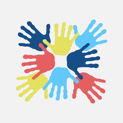 team symbol, friendship concept, template design