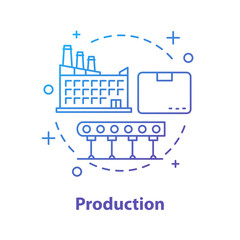 Production concept icon