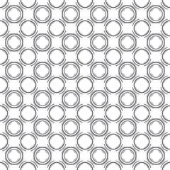Abstract seamless pattern with geometric shapes. Simple shapes painted in shades of gray.