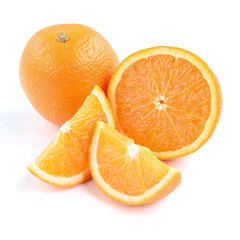 Orange isolated on white background.