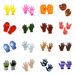 Vector illustration of accessory and style logo. Collection of accessory and distinctive vector icon for stock.