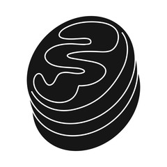 Vector design of sweetness and product logo. Set of sweetness and sweet stock vector illustration.