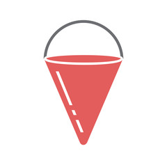 Safety fire bucket icon on white background for graphic and web design, Modern simple vector sign. Internet concept. Trendy symbol for website design web button or mobile
